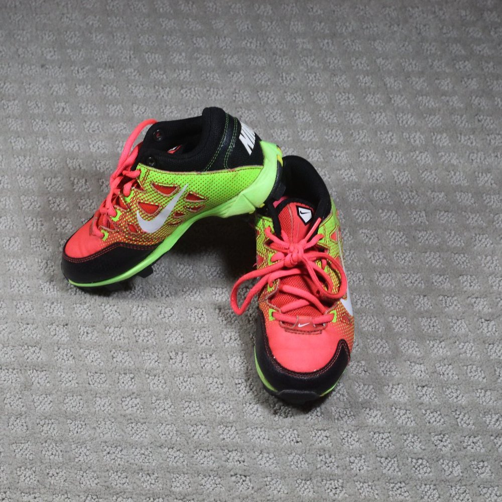 Nike Green and Orange Sneakers Modern Design